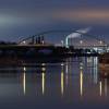 Hafenbrücke am Abend
